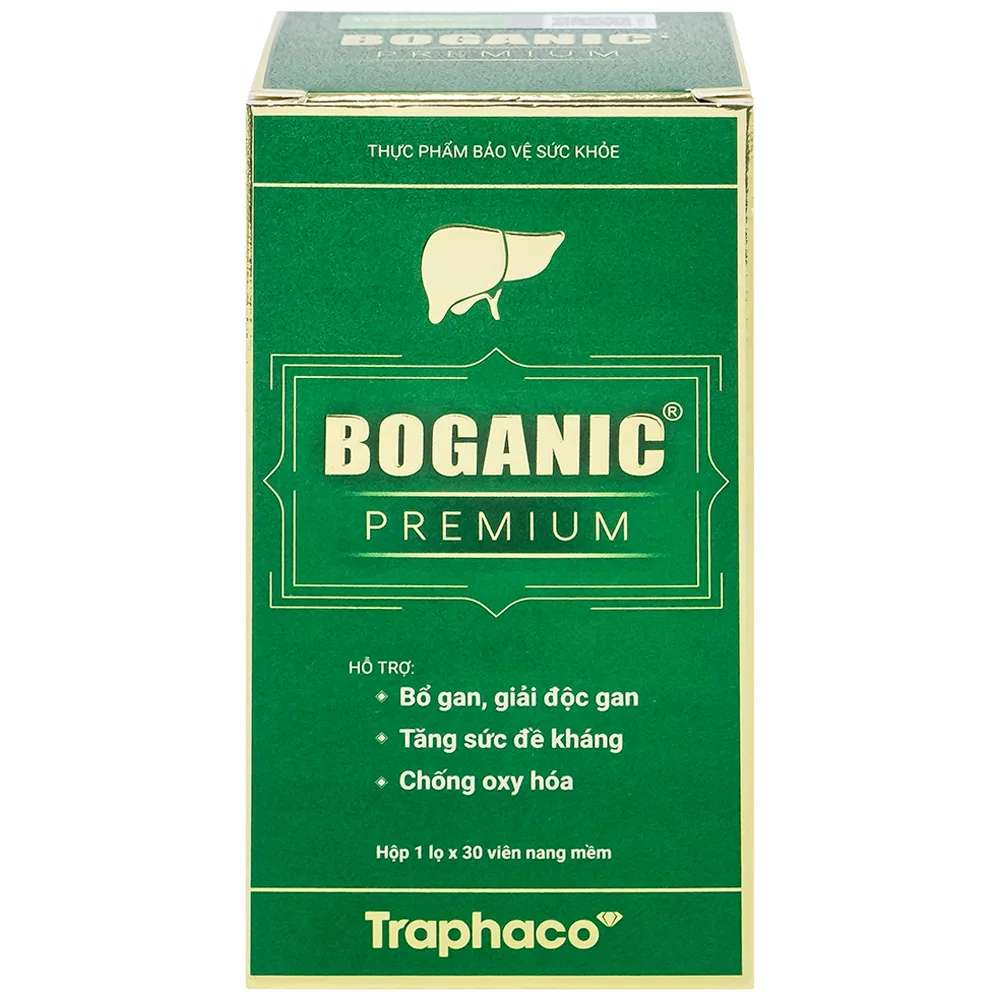 Hình ảnh Viên uống Boganic Premium Traphaco hỗ trợ bảo vệ và tăng cường chức năng gan (30 viên)