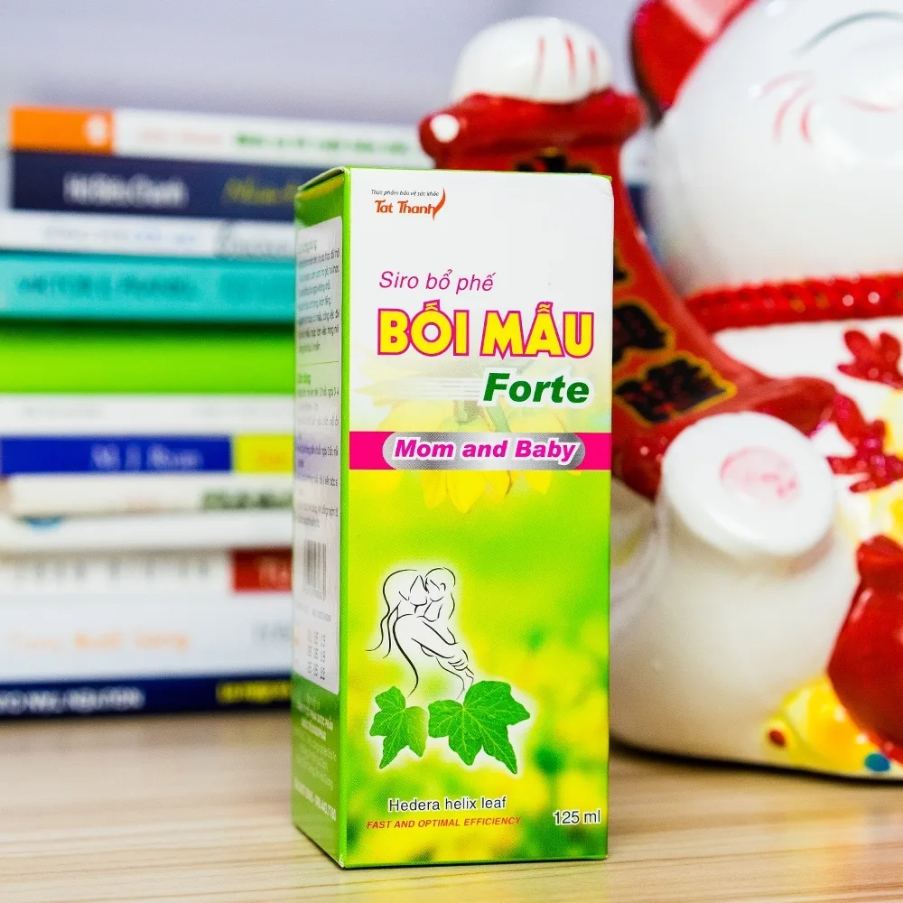 Hình ảnh Siro bổ phế Bối Mẫu Forte Mom And Baby Tất Thành hỗ trợ bổ phổi ích phế, giảm ho (125ml)