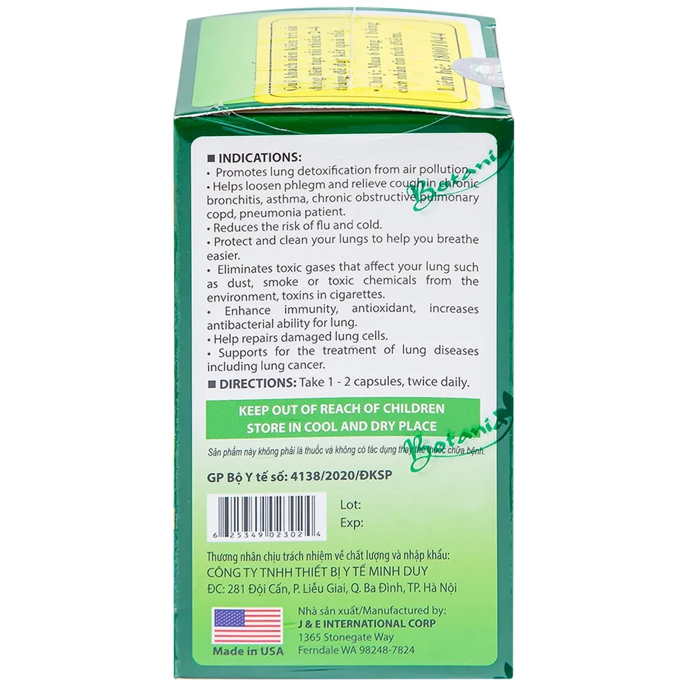Hình ảnh Viên uống BoniDetox Botania chống oxy hóa, hỗ trợ bảo vệ phổi (30 viên)