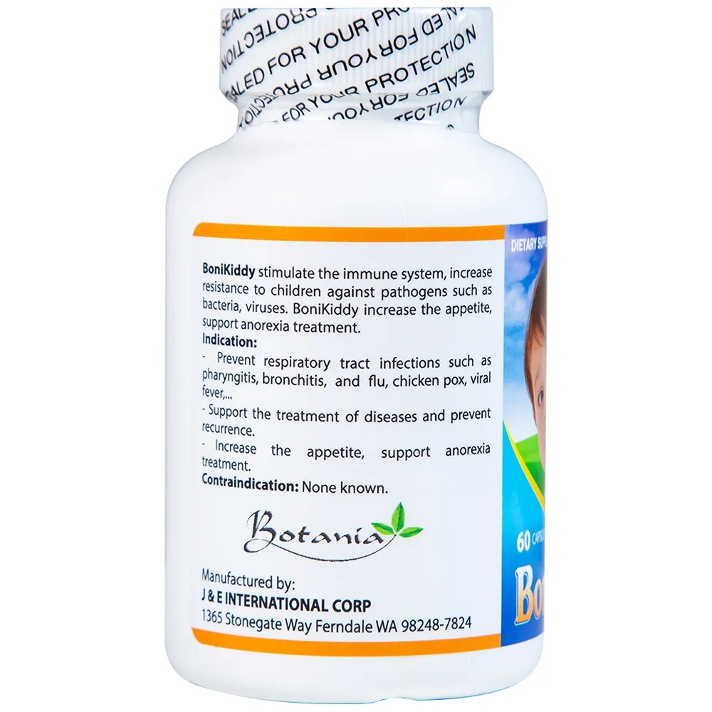 Hình ảnh Viên uống BoniKiddy Botania kích thích hệ miễn dịch, bồi bổ cơ thể (60 viên)