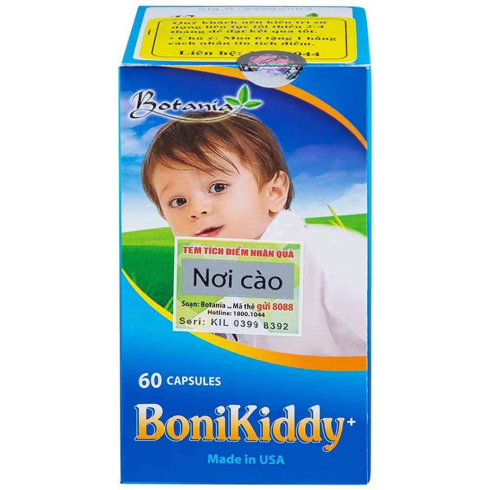 Hình ảnh Viên uống BoniKiddy Botania kích thích hệ miễn dịch, bồi bổ cơ thể (60 viên)