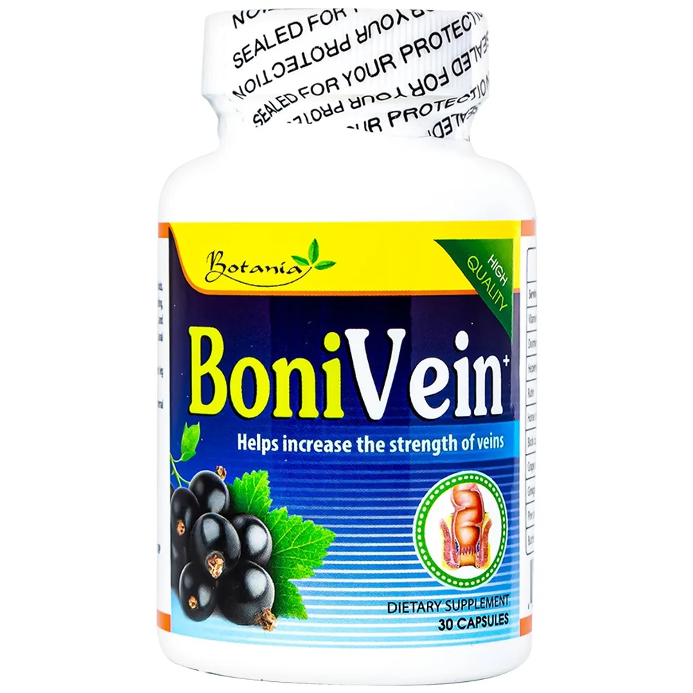 Hình ảnh Viên uống BoniVein Botania hỗ trợ tăng sức bền của tĩnh mạch (30 viên)