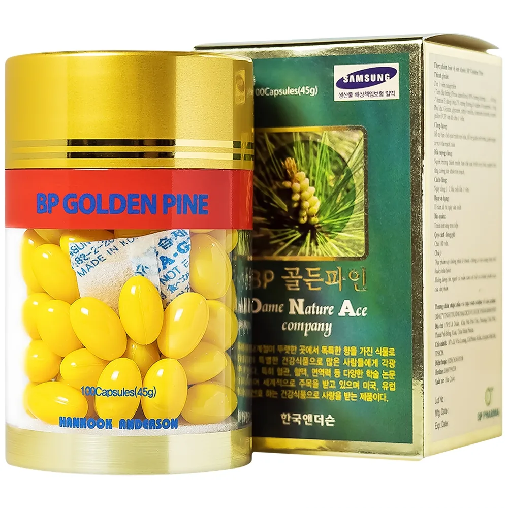 Hình ảnh Viên uống BP Golden Pine Bio Avenue tăng tuần hoàn máu, thông huyết mạch (100 viên)