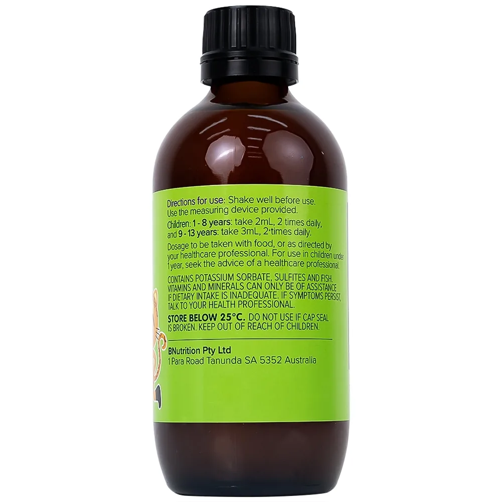 Hình ảnh Siro Brauer Baby & Kids Liquid Zinc bổ sung kẽm, tăng sức đề kháng cho trẻ (200ml)