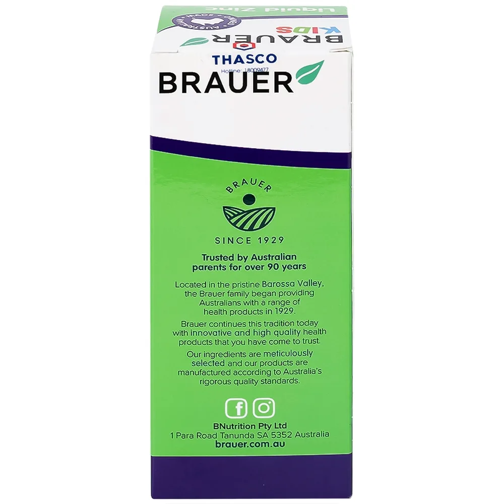 Hình ảnh Siro Brauer Baby & Kids Liquid Zinc bổ sung kẽm, tăng sức đề kháng cho trẻ (200ml)