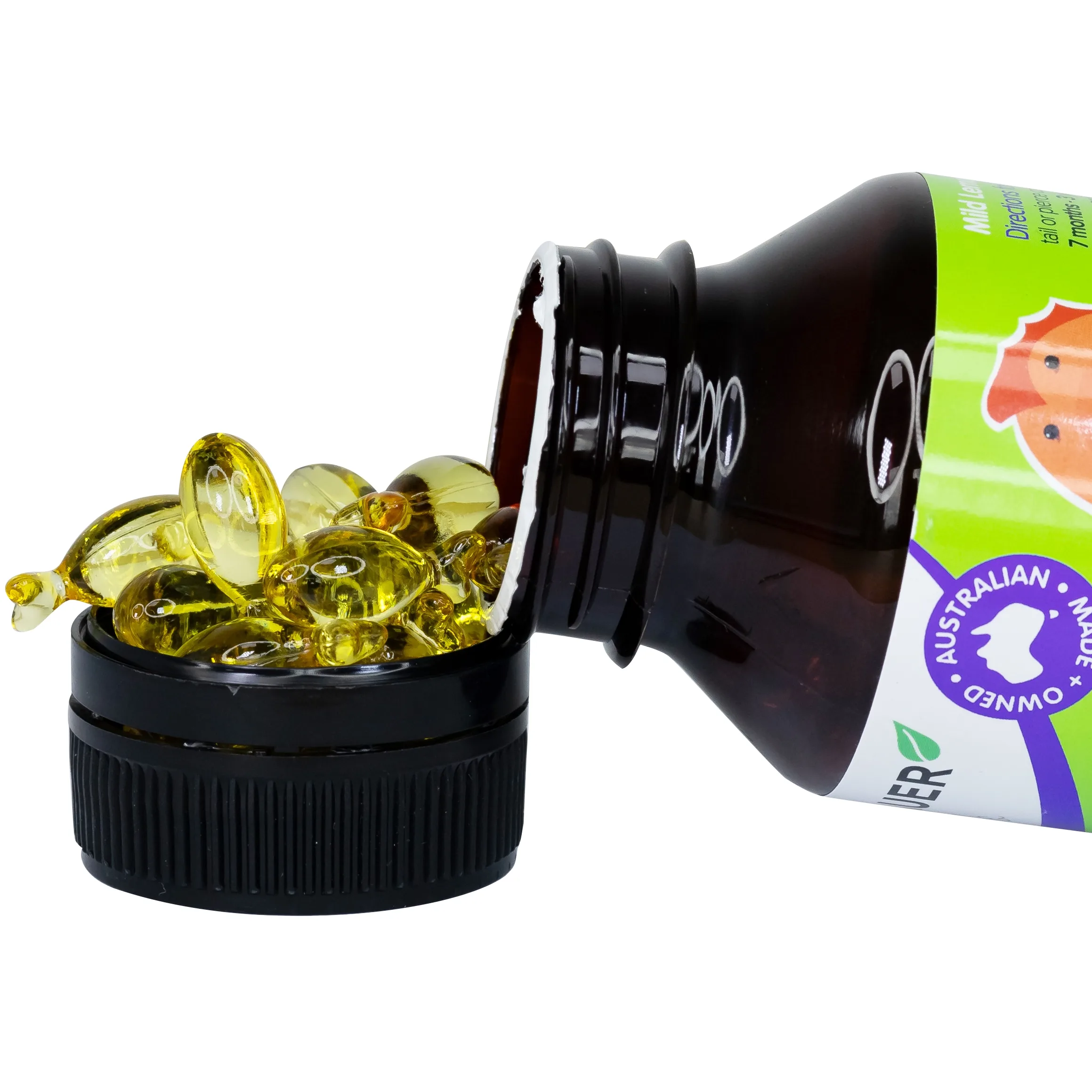 Hình ảnh Viên uống Brauer Baby & Kids Ultra Pure DHA hỗ trợ phát triển não bộ, sức khỏe cho mắt (60 viên)