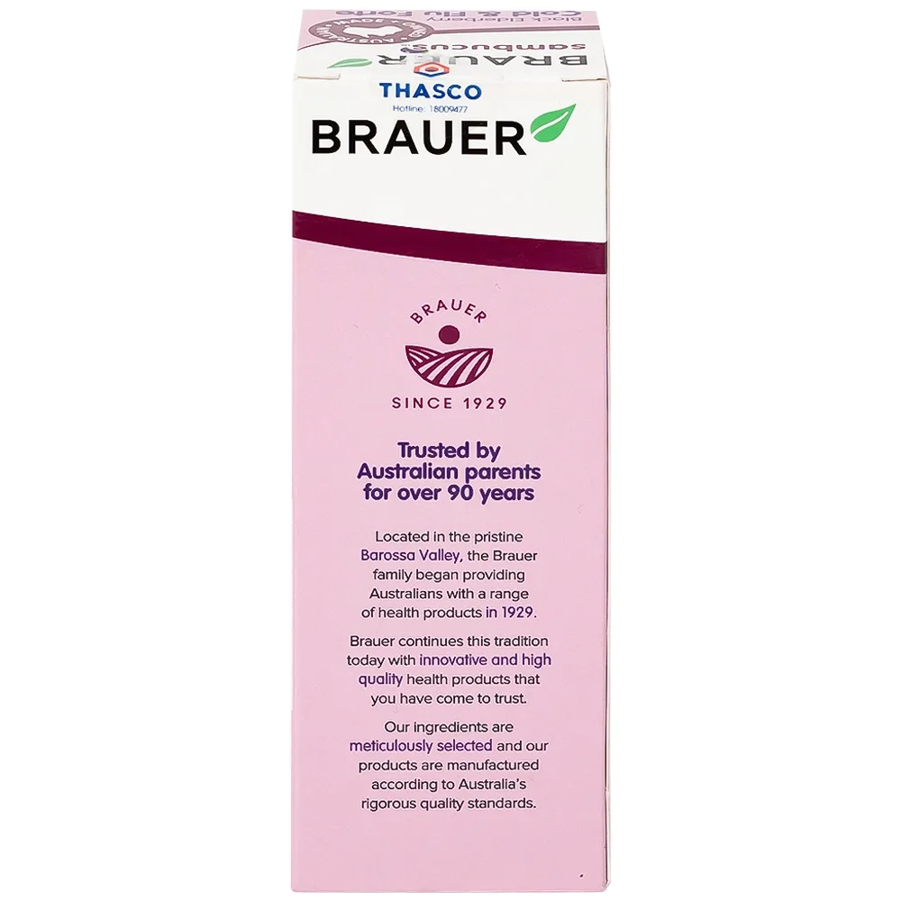 Hình ảnh Dung dịch Black ElderBerry Cold And Flu Forte 100ml Brauer hỗ trợ giảm các triệu chứng ho, sổ mũi do cảm