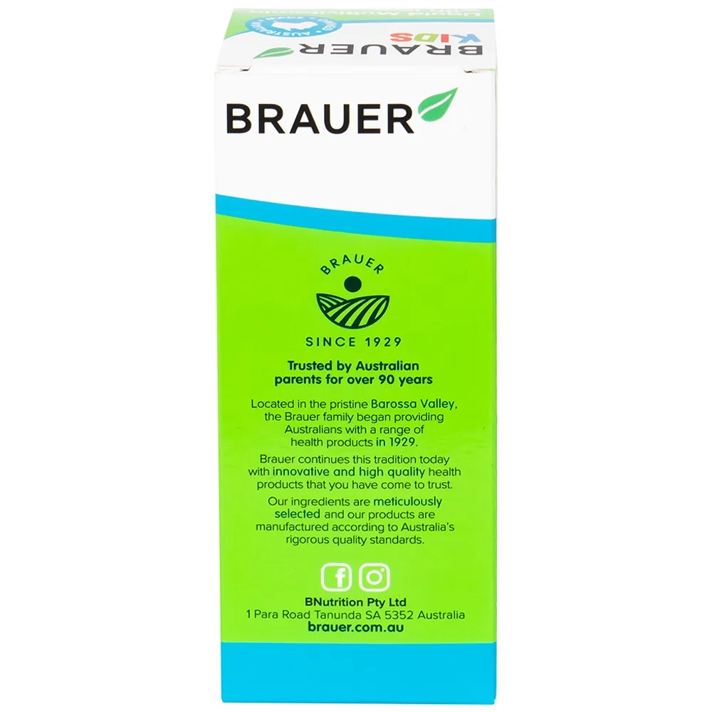 Hình ảnh Siro Brauer Kids Liquid Multivitamin With Iron bổ sung vitamin và khoáng chất cho trẻ (200ml)