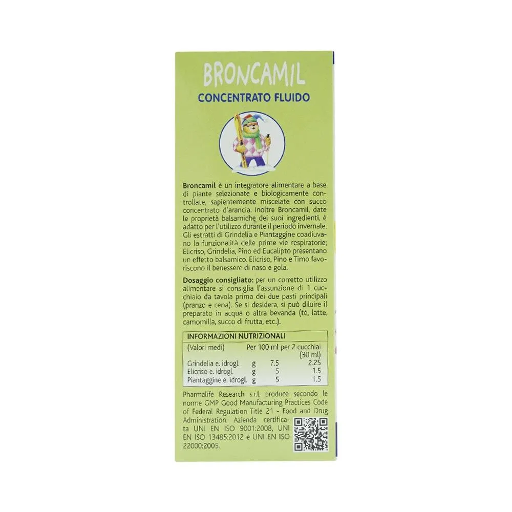 Hình ảnh Siro Broncamil Pharmalife hỗ trợ giảm ho do viêm họng, viêm phế quản (200ml)