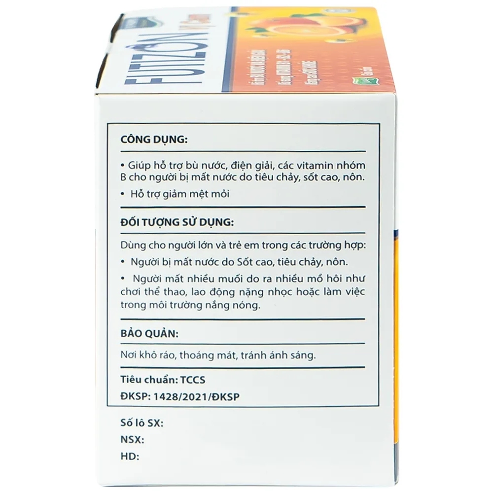 Hình ảnh Gói cốm Futizon PV Pharma hỗ trợ bù nước, điện giải (40 gói x 4,9g)