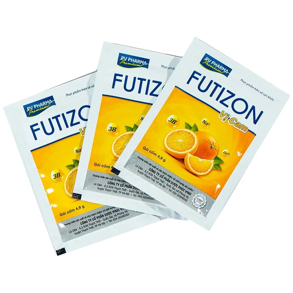 Hình ảnh Gói cốm Futizon PV Pharma hỗ trợ bù nước, điện giải (40 gói x 4,9g)