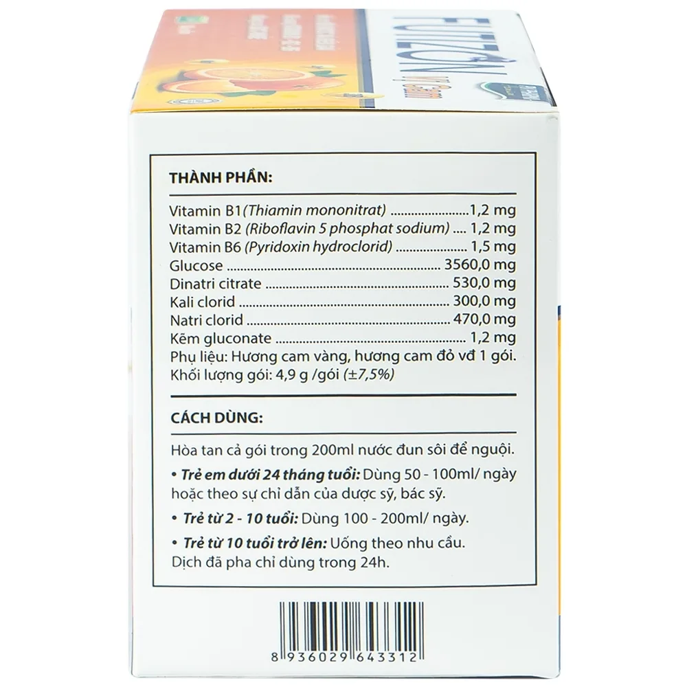 Hình ảnh Gói cốm Futizon PV Pharma hỗ trợ bù nước, điện giải (40 gói x 4,9g)