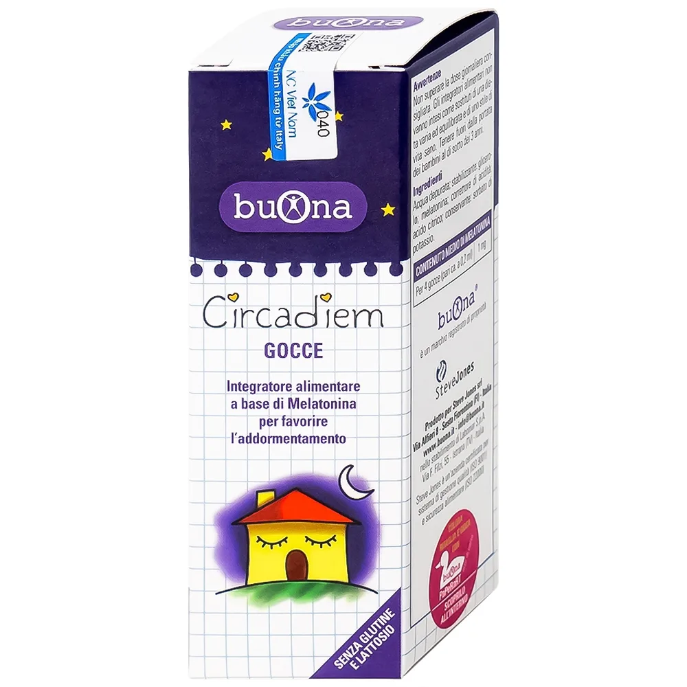 Hình ảnh Thực phẩm bảo vệ sức khỏe Buona Circadiem hỗ trợ giúp ngủ ngon (20ml)