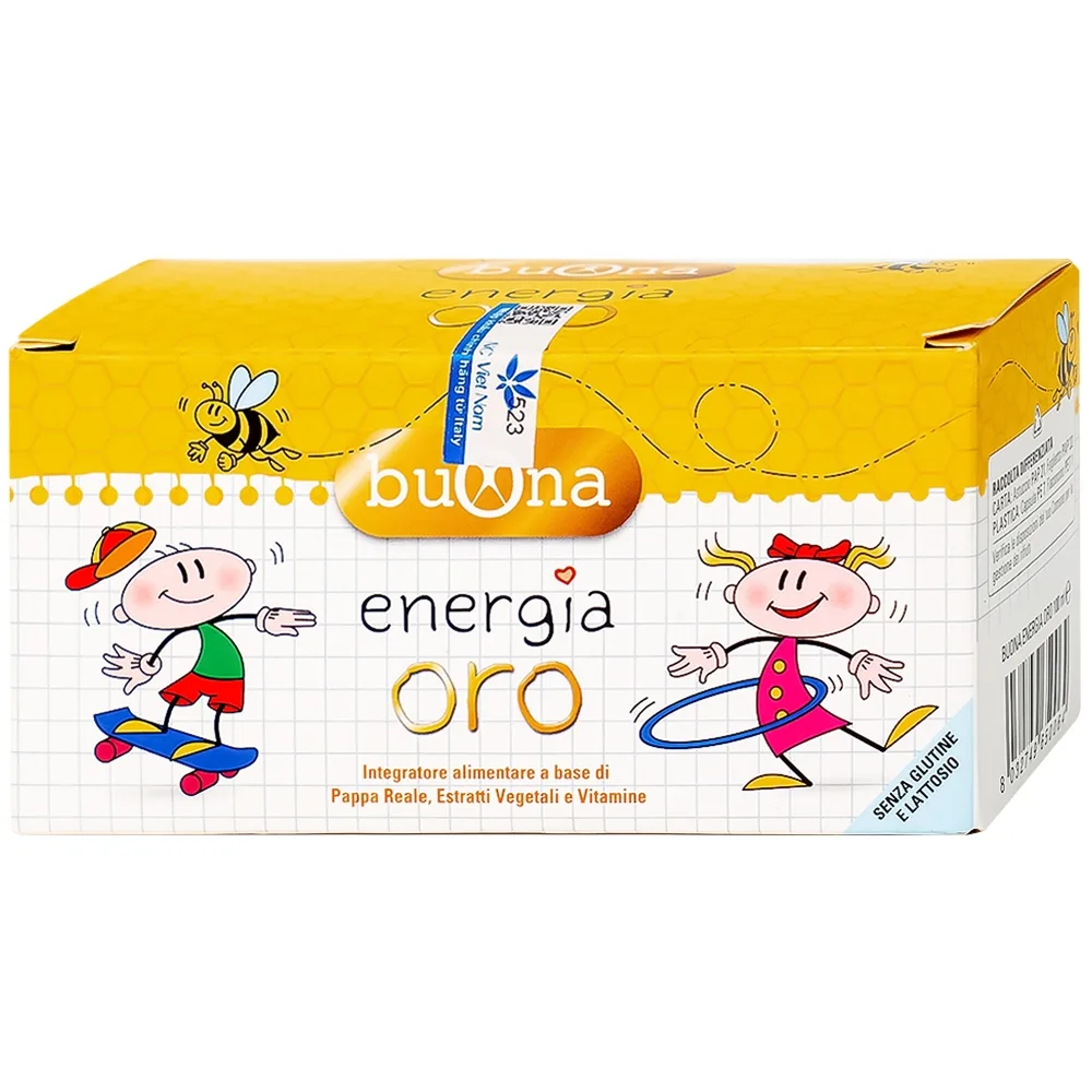 Hình ảnh Dung dịch Bouna Energia Oro hỗ trợ bồi bổ sức khỏe, giúp tăng cường thể lực (10 lọ x 10ml)