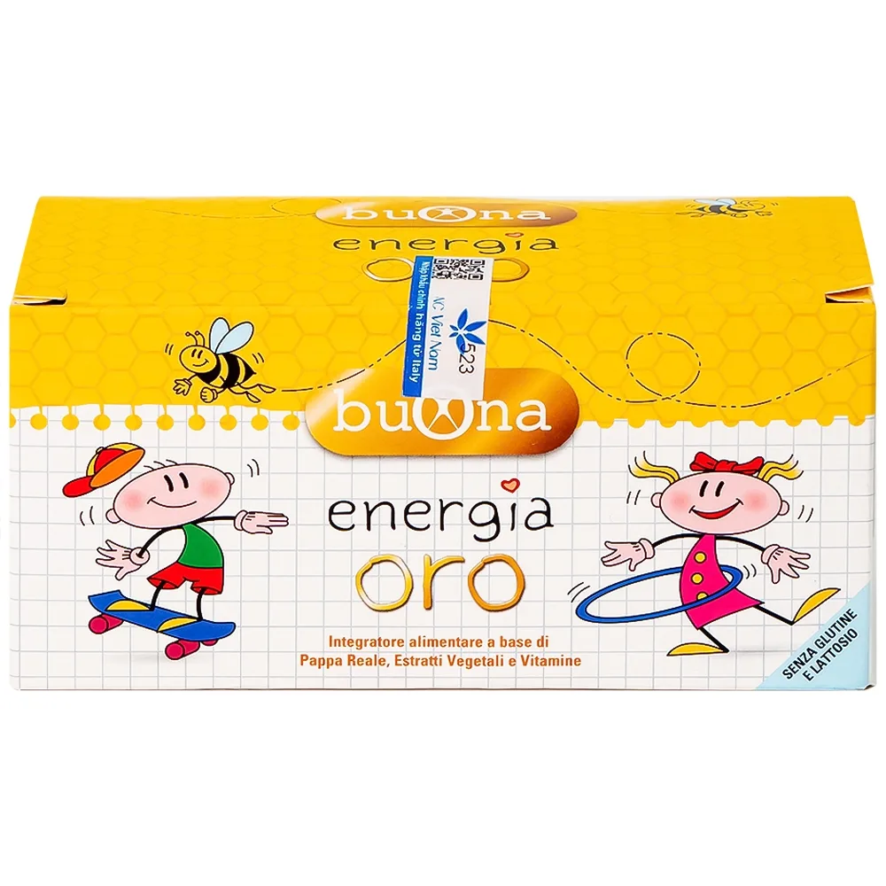 Hình ảnh Dung dịch Bouna Energia Oro hỗ trợ bồi bổ sức khỏe, giúp tăng cường thể lực (10 lọ x 10ml)