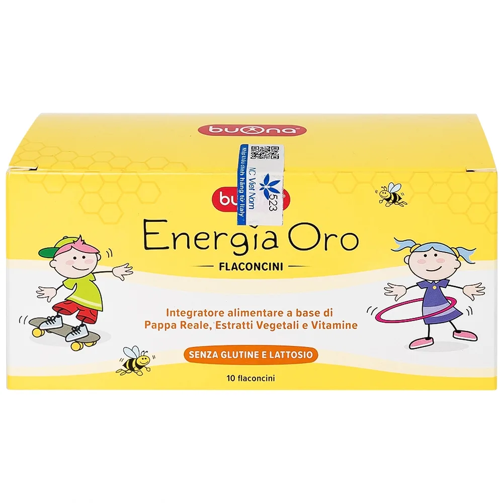 Hình ảnh Dung dịch Bouna Energia Oro hỗ trợ bồi bổ sức khỏe, giúp tăng cường thể lực (10 lọ x 10ml)