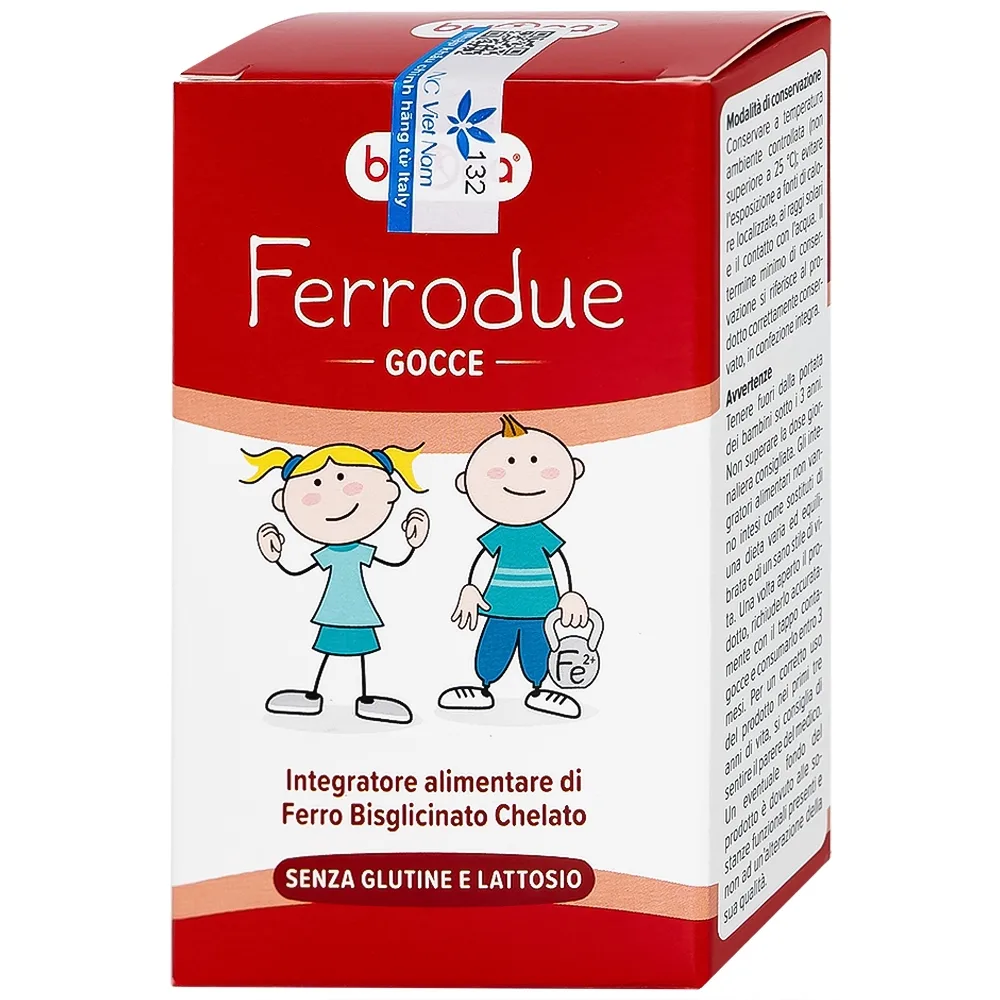 Hình ảnh Dung dịch Ferrodue 15ml Buona bổ sung sắt cho cơ thể, giảm nguy cơ thiếu máu 