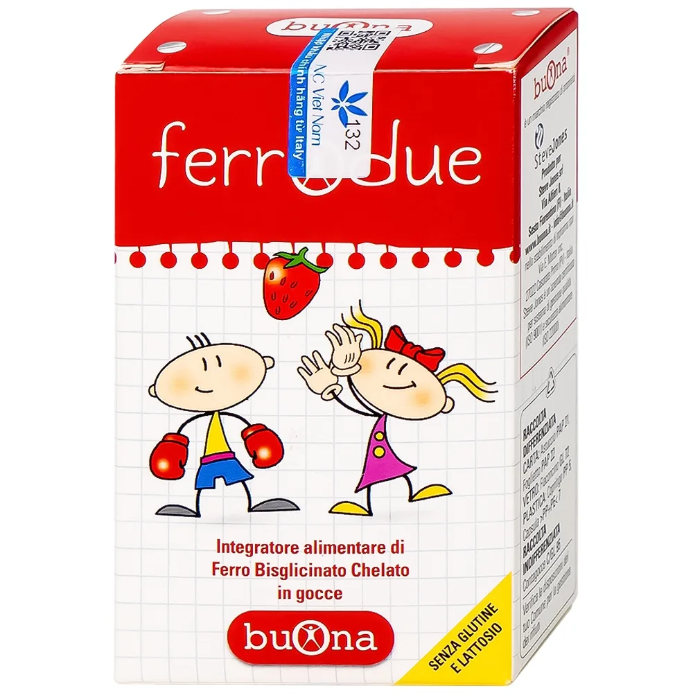 Hình ảnh Dung dịch Ferrodue 15ml Buona bổ sung sắt cho cơ thể, giảm nguy cơ thiếu máu 