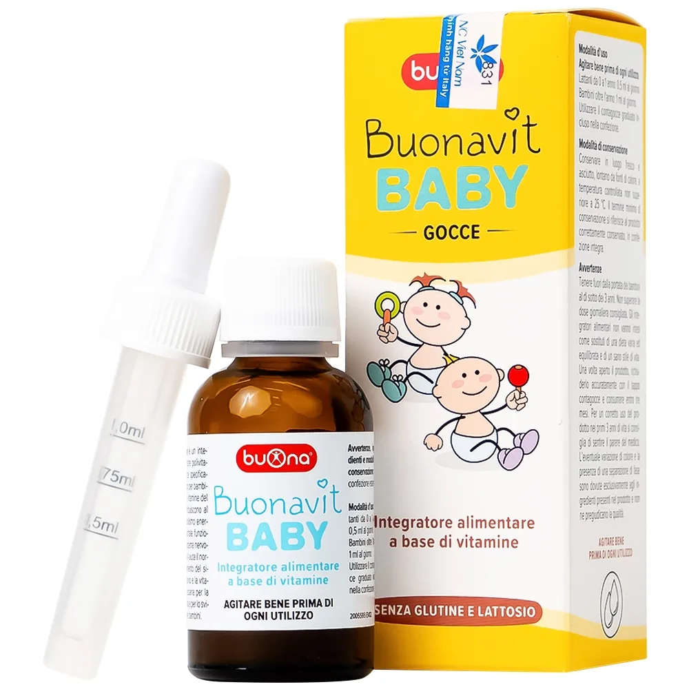 Hình ảnh Thực phẩm bảo vệ sức khỏe Bounavit Baby bổ sung vitamin cho trẻ (20ml)
