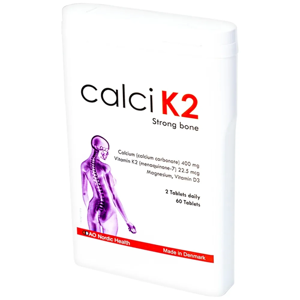 Hình ảnh Viên uống Calci K2 Dao Nordic Health bổ sung canxi, chống loãng xương (60 viên)