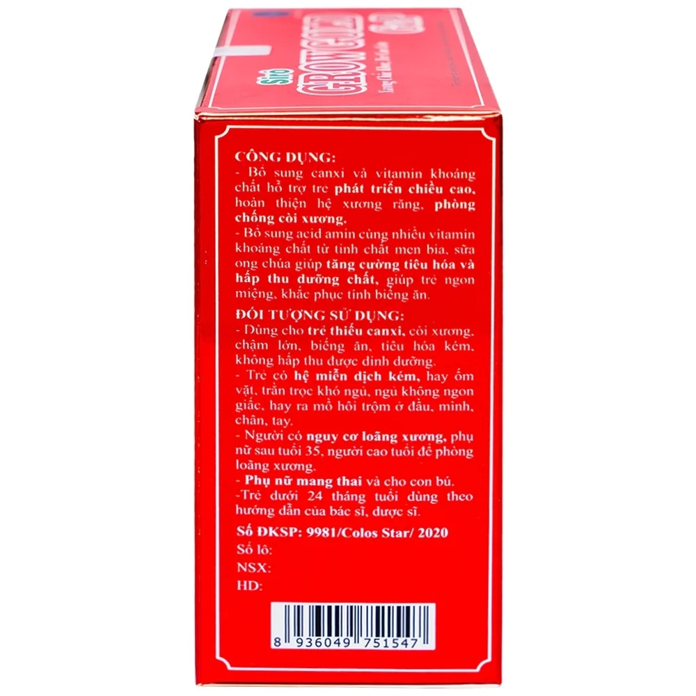 Hình ảnh Siro Grow Gold G&P giúp ăn ngon, khắc phục biếng ăn, phát triển chiều cao (20 ống x 10ml)