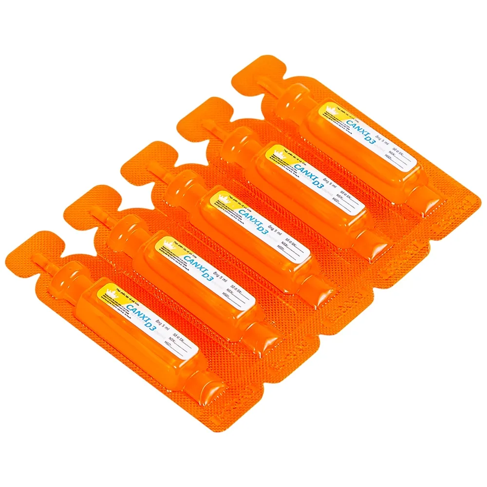 Hình ảnh Hỗn dịch Canxi Vitamin D3 KingPhar bổ sung canxi, vitamin D3, hỗ trợ xương răng chắc khỏe (30 ống x 5ml)