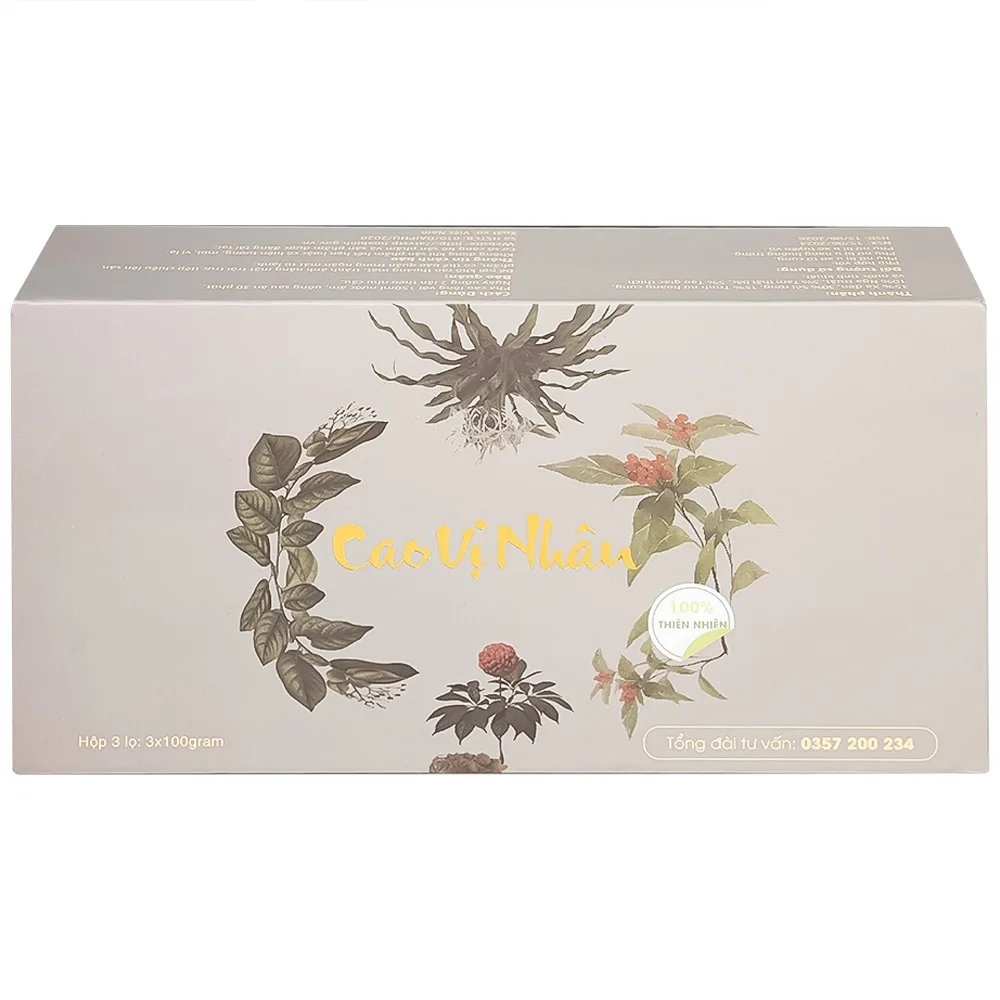 Hình ảnh Cao Vị Nhân 100g Đại Phú hỗ trợ cho phụ nữ mắc u xơ, u nang lành tính (3 lọ)