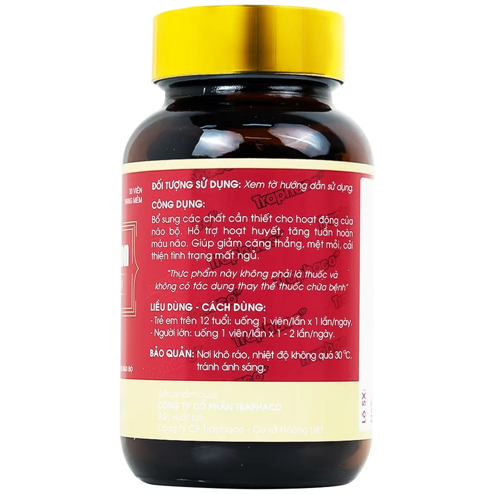 Hình ảnh Viên uống Cebraton Premium Traphaco bổ sung vitamin cho não bộ, tăng tuần hoàn máu não (30 viên)