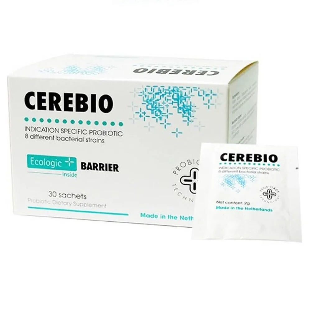 Hình ảnh Bột pha uống Cerebio Ecologic Barrier bổ sung lợi khuẩn cho đường ruột, giảm triệu chứng rối loạn tiêu hóa (30 gói x 2g)