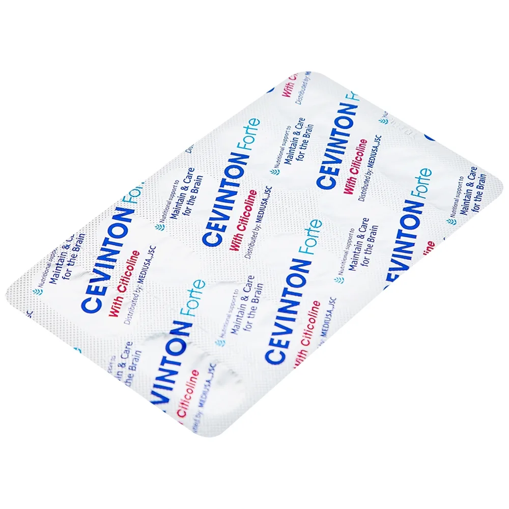 Hình ảnh Viên uống Cevinton Forte giúp bổ sung dưỡng chất cho não, tăng cường lưu thông máu (30 viên)
