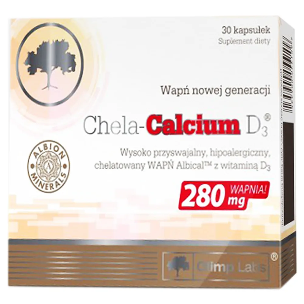 Hình ảnh Viên uống Chela-Calcium D3 280mg Olimp Labs bổ sung canxi và vitamin D3, giảm nguy cơ loãng xương (30 viên)