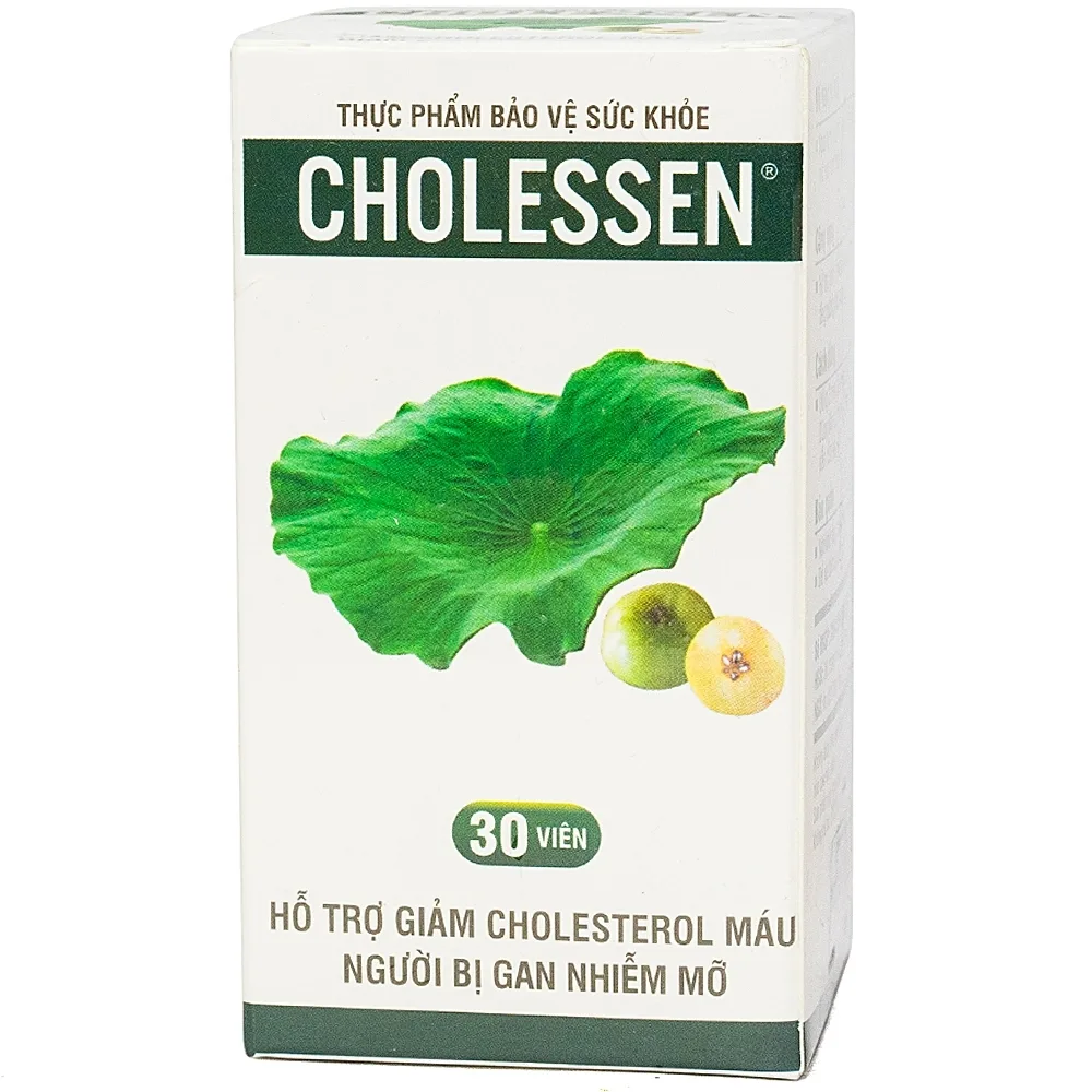 Hình ảnh Viên uống Cholessen Decotra giảm cholesterol máu, giảm gan nhiễm mỡ (30 viên)