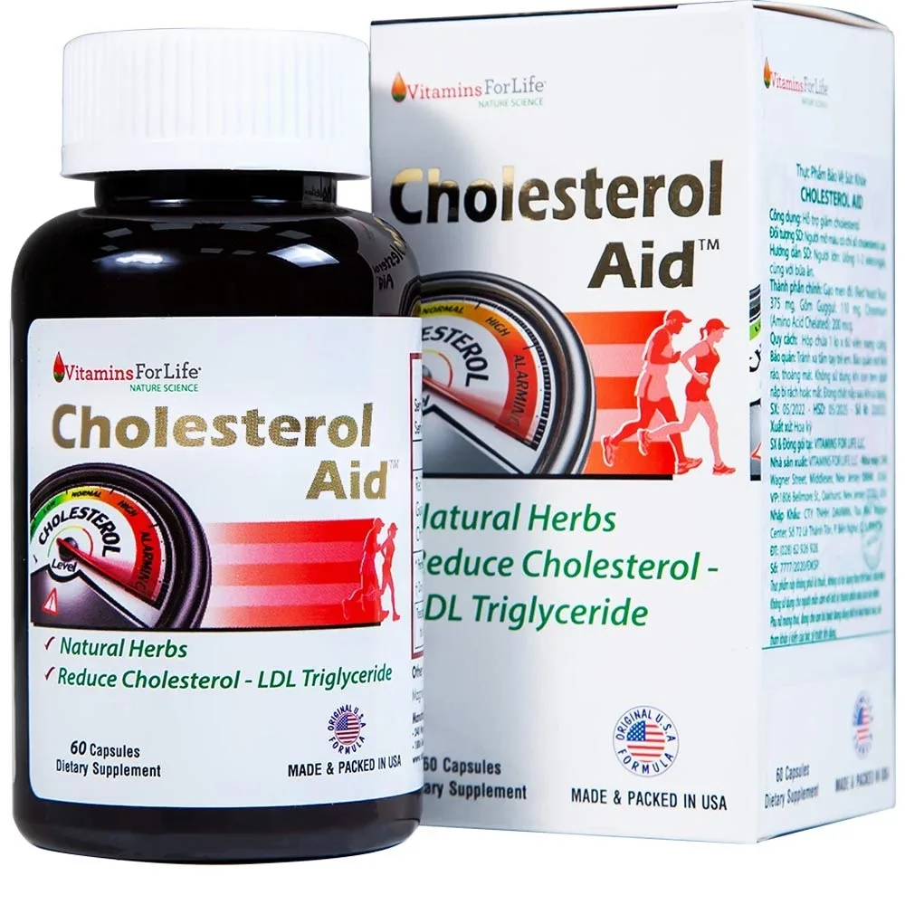 Hình ảnh Viên uống Cholesterol Aid Vitamins For Life hỗ trợ giảm cholesterol (60 viên)