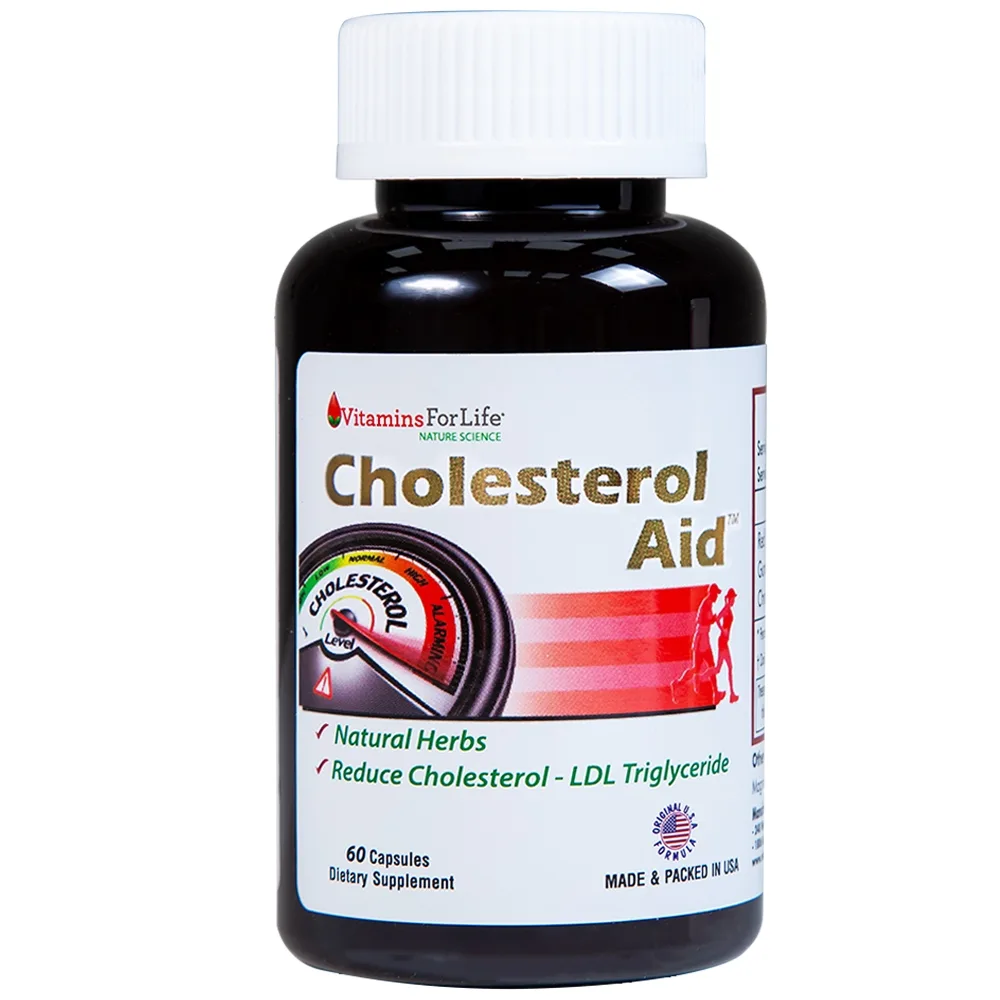 Hình ảnh Viên uống Cholesterol Aid Vitamins For Life hỗ trợ giảm cholesterol (60 viên)