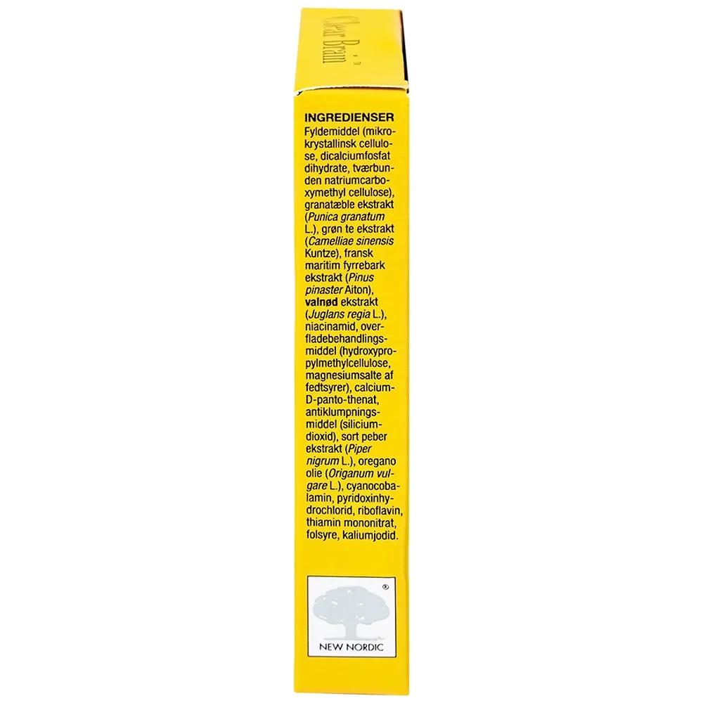 Hình ảnh Viên uống Clear Brain New Nordic tăng cường trí não, bổ não (1 vỉ x 30 viên)