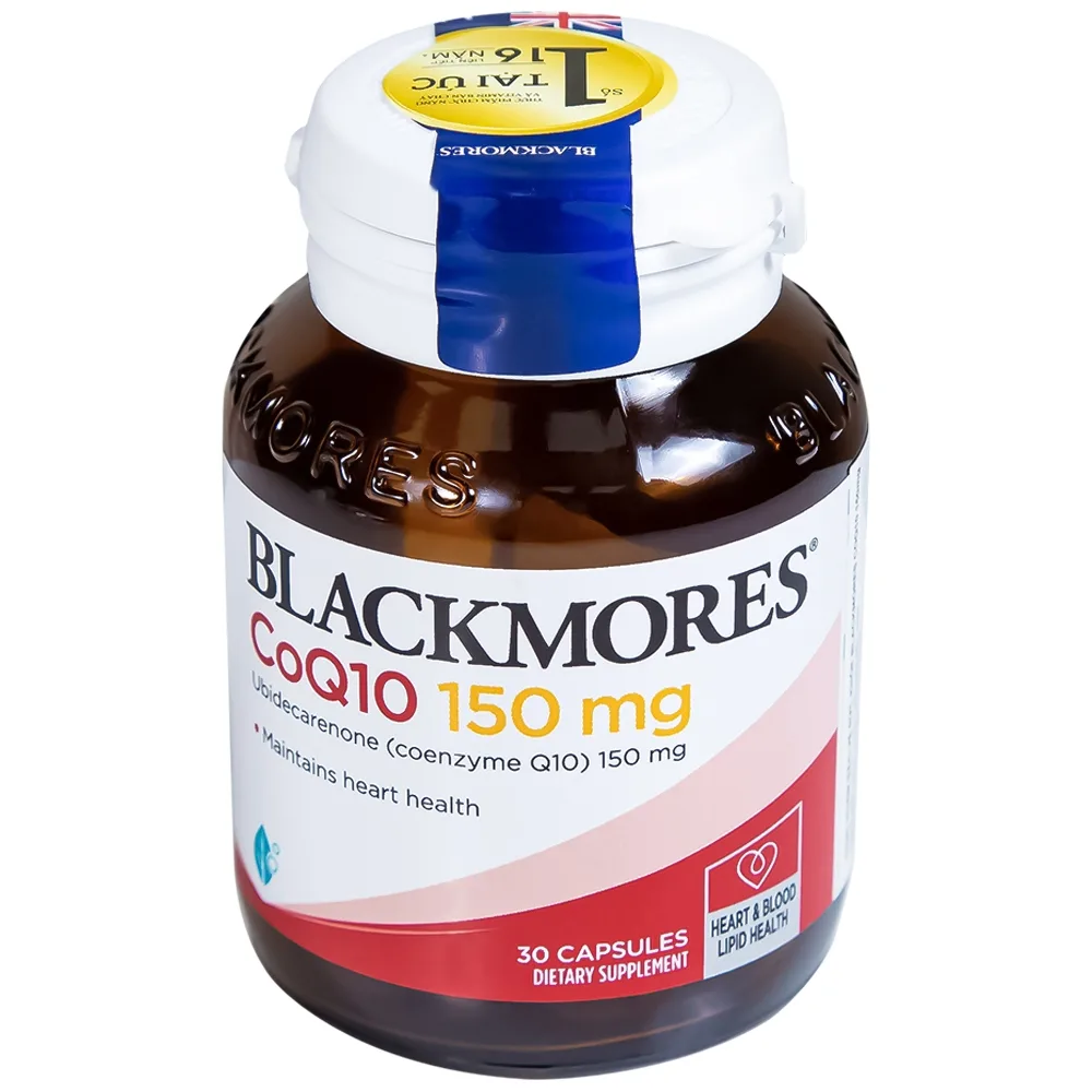 Hình ảnh Viên uống Blackmores CoQ10 150mg hỗ trợ chống oxy hóa và duy trì sức khỏe tim (30 viên)