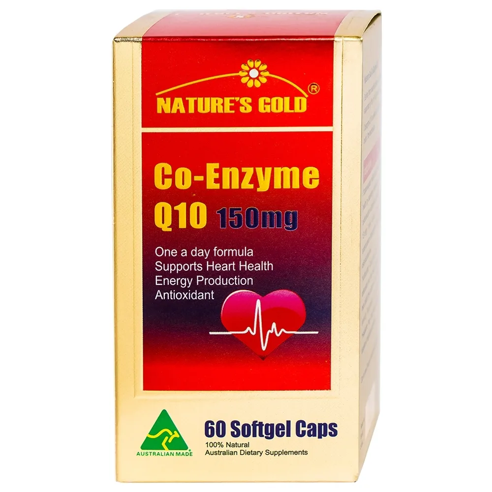 Hình ảnh Viên uống Co-Enzyme Q10 150mg Nature's Gold tăng cường năng lượng cho tim (60 viên)