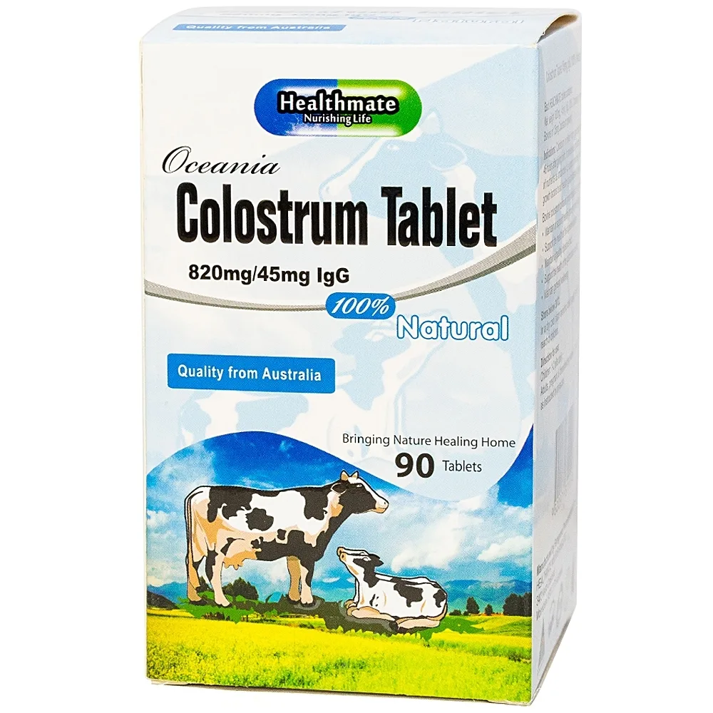Hình ảnh Sữa non Oceania Colostrum 820mg/45mg IgG Tablet hỗ trợ tăng cường sức đề kháng (90 viên)