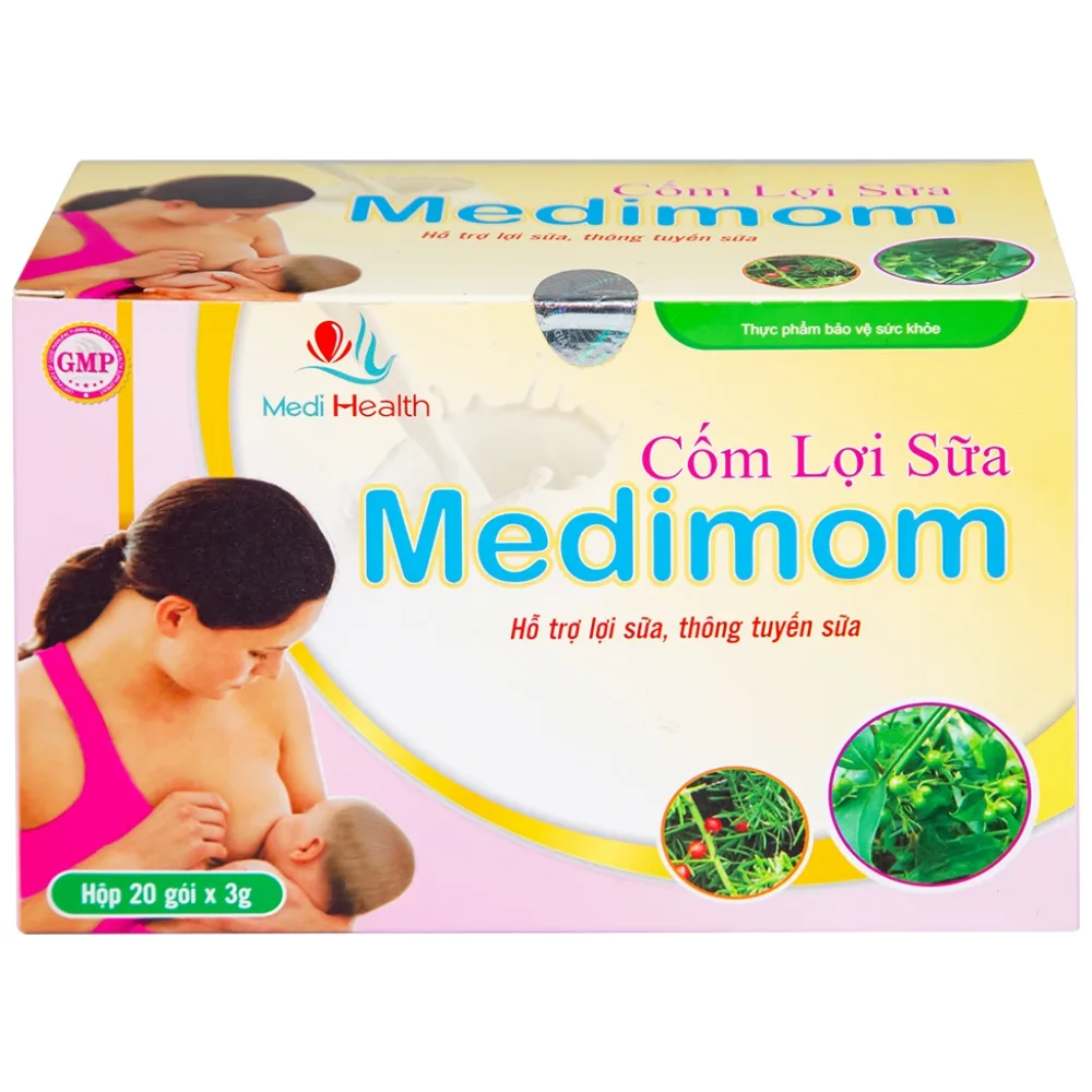Hình ảnh Cốm Lợi Sữa Medimom Medi Health hỗ trợ lợi sữa, thông tuyến sữa (20 gói x 3g)