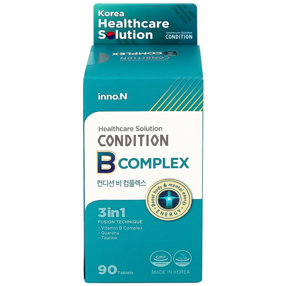 Hình ảnh Thực phẩm bảo vệ sức khỏe Condition BComplex Kolmar hỗ trợ cung cấp năng lượng, giúp cơ thể hồi phục khi mệt mỏi (90 viên)