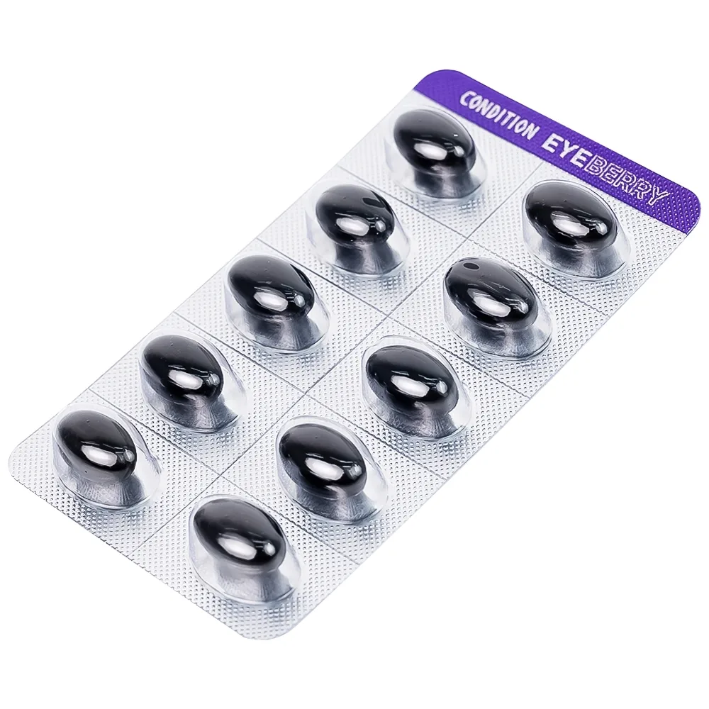 Hình ảnh Thực phẩm bảo vệ sức khỏe Condition EYE Berry Kolmar hỗ trợ tăng cường thị lực cho mắt (6 vỉ x 10 viên)