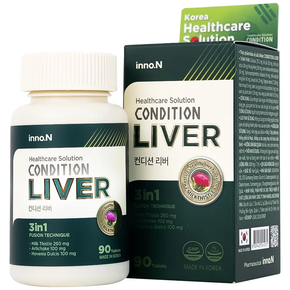Hình ảnh Thực phẩm bảo vệ sức khỏe Condition Liver Kolmar giúp mát gan, bảo vệ gan (90 viên)