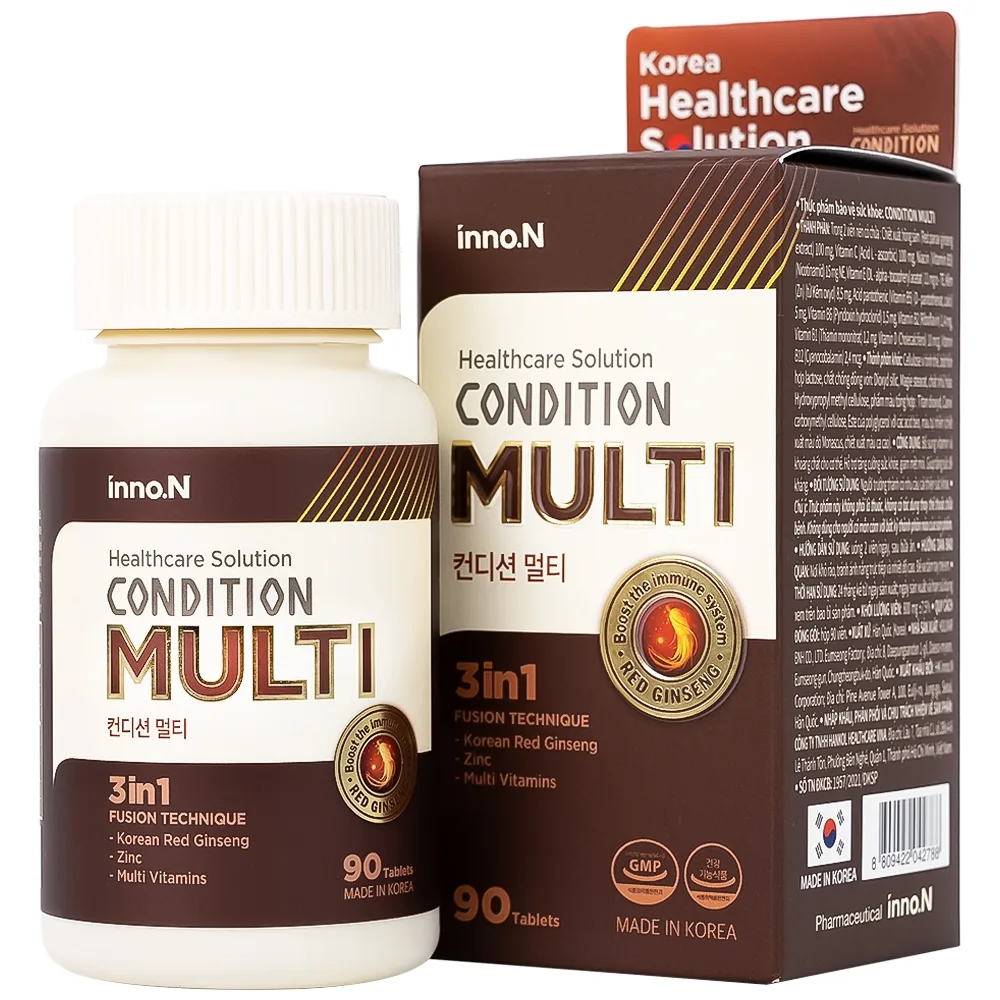 Hình ảnh Thực phẩm bảo vệ sức khỏe Condition Multi Kolmar Hỗ trợ tăng cường sức khỏe, giảm mệt mỏi (90viên)