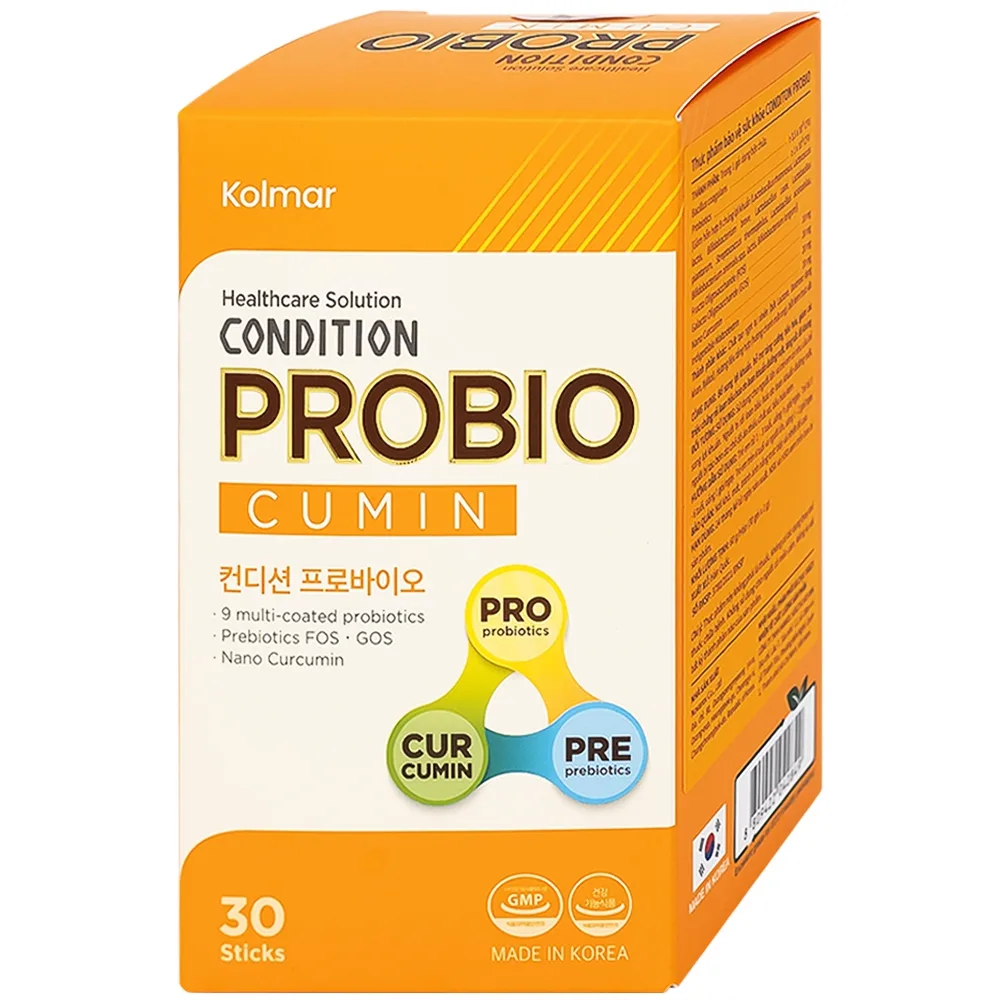 Hình ảnh Thực phẩm bảo vệ sức khỏe Condition Probio Cumin bổ sung lợi khuẩn, hỗ trợ tăng cường tiêu hóa (30 gói x 2g)