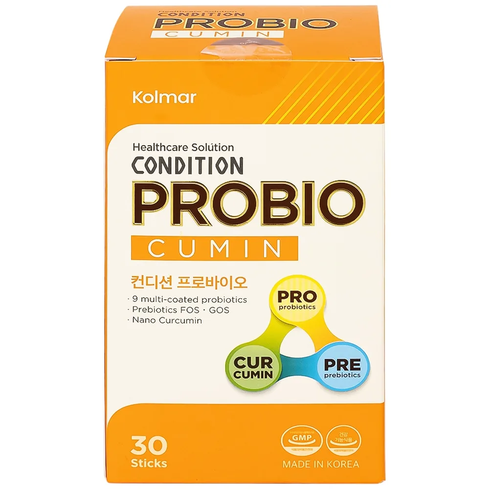 Hình ảnh Thực phẩm bảo vệ sức khỏe Condition Probio Cumin bổ sung lợi khuẩn, hỗ trợ tăng cường tiêu hóa (30 gói x 2g)
