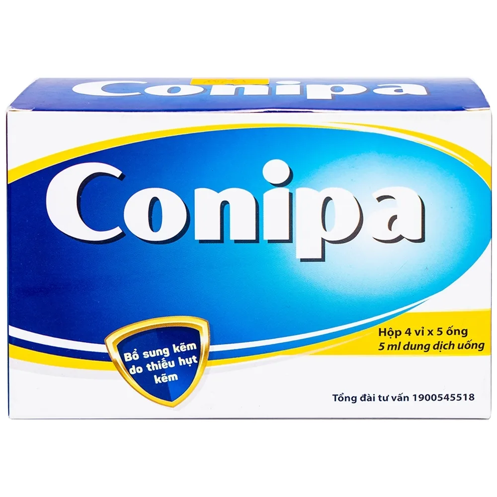 Hình ảnh Dung dịch uống Conipa CPC1 Hà Nội bổ sung kẽm, tăng cường sức đề kháng cho cơ thể (4 vỉ x 5 ống x 5ml)