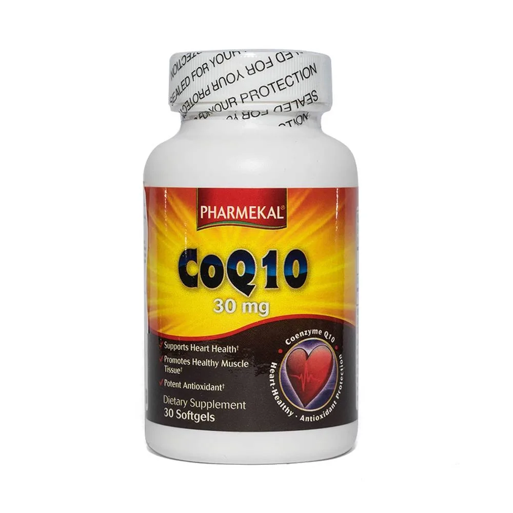 Hình ảnh Viên uống CoQ10 30mg Pharmekal giảm quá trình oxy hóa, hỗ trợ sức khỏe cho tim (30 viên) 