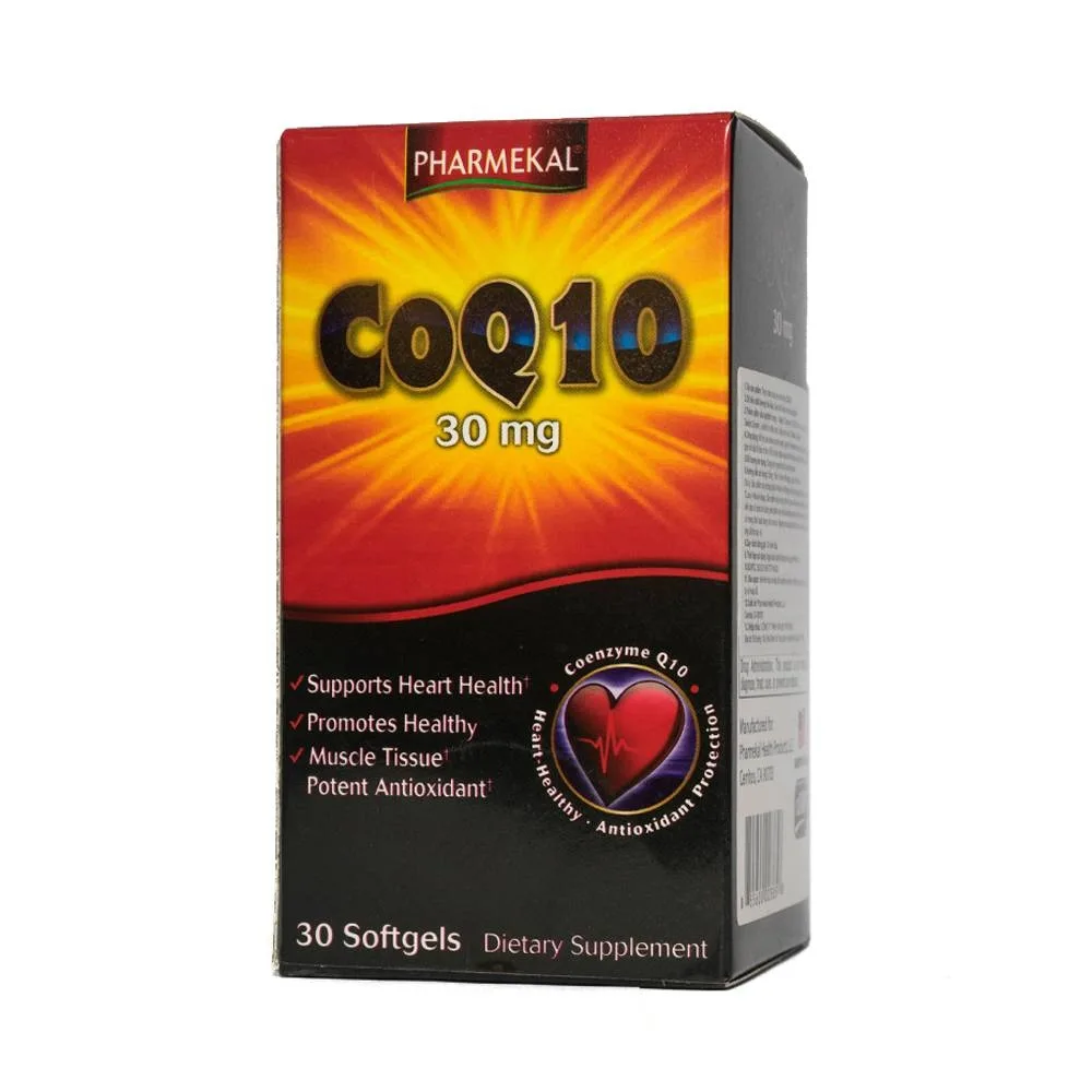 Hình ảnh Viên uống CoQ10 30mg Pharmekal giảm quá trình oxy hóa, hỗ trợ sức khỏe cho tim (30 viên) 