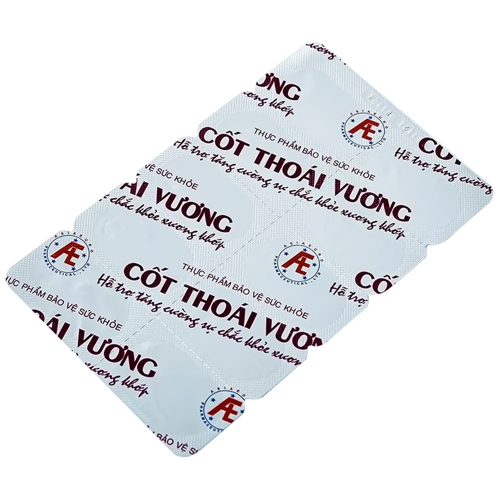 Hình ảnh Viên uống Cốt Thoái Vương Á Âu hỗ trợ giảm triệu chứng viêm thoái hóa khớp (3 vỉ x 10 viên)