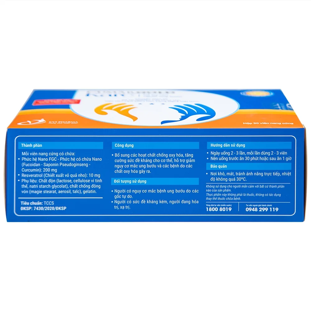 Hình ảnh Viên uống CumarGold Kare CVI Pharma hỗ trợ giảm nguy cơ mắc ung bướu (3 vỉ x 10 viên)